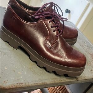 Camper Women's “Mill” Leather Lace Up Oxfords